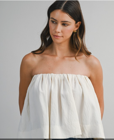 sleeveless linen top