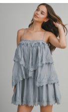 blue lace dress